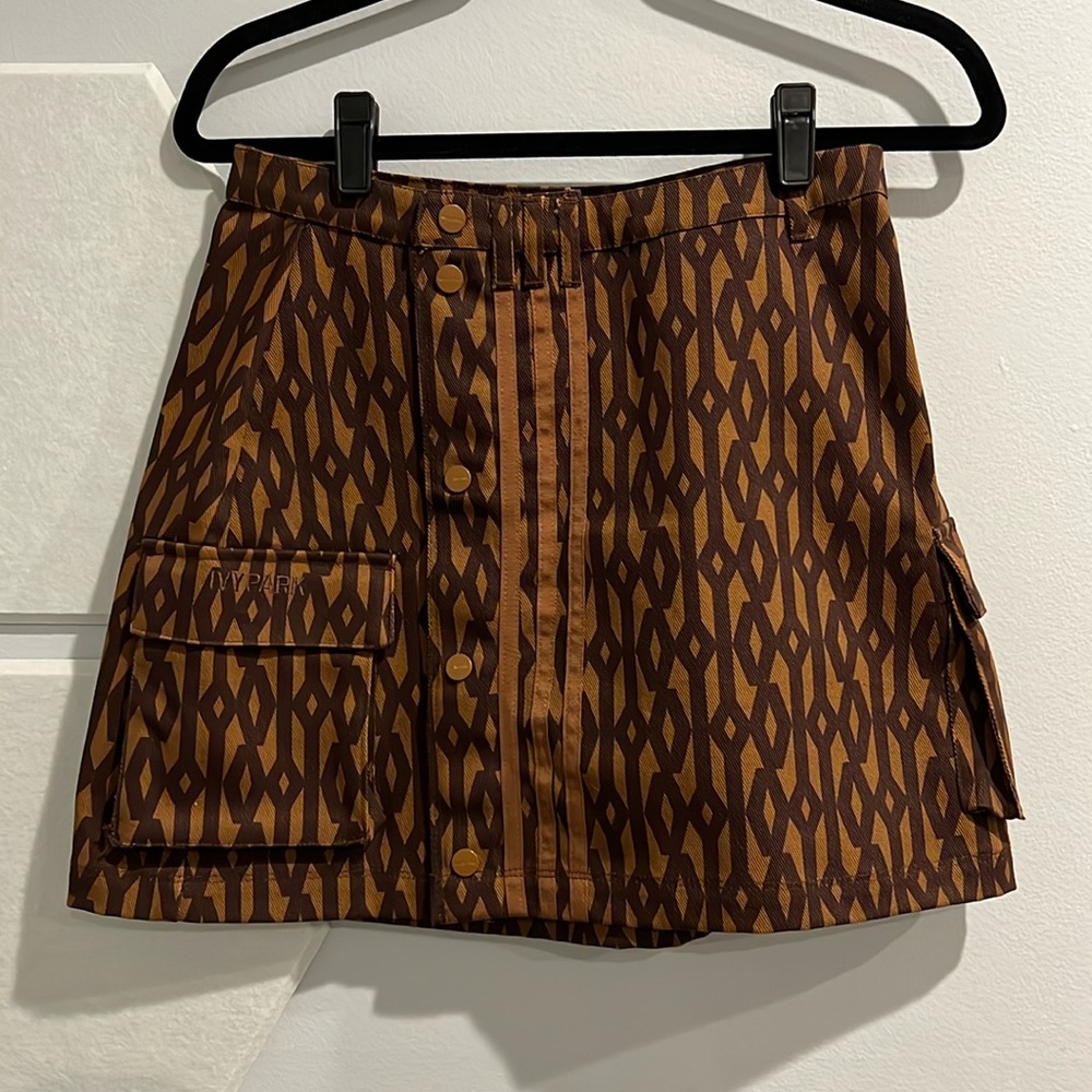 Adidas x Ivy Park Monogram Skirt Womens Size S